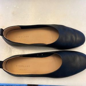 EUC Everlane Italian leather day glove black round toe ballet flat Sz 9